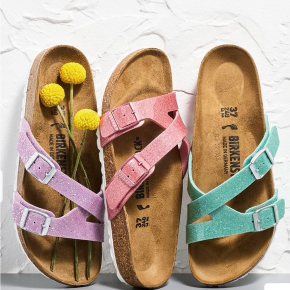 NWT - BIRKENSTOCK - Yao Slide Sandals - Magic Galaxy Old Rose Pink 🌷🦩 - Picture 2 of 15